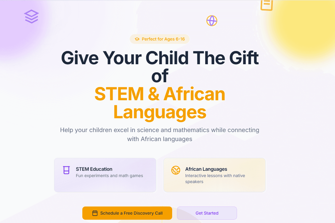 STEM & African Languages Learning Platform